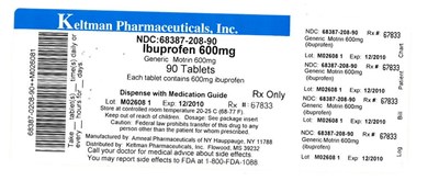 Label Image for 600mg - Ibuprofen 600mg